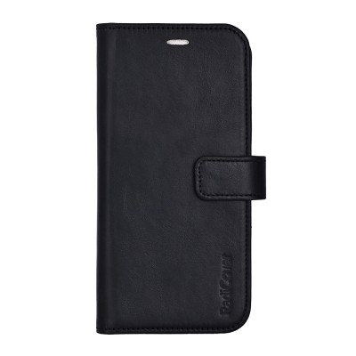 Plånboksfodral RadiCover RFID iPhone 17, läder, 3 st kortfack + sedelficka, MagSerie - Svart#1