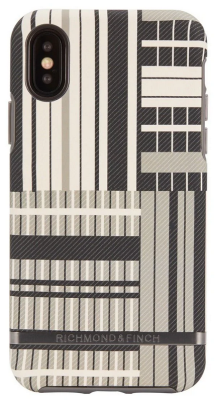 Richmond & Finch Black Platinum Stripes for iPhone XS Max