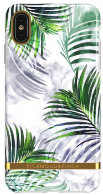 Richmond & Finch White Marble Tropics for iPhone XS Max