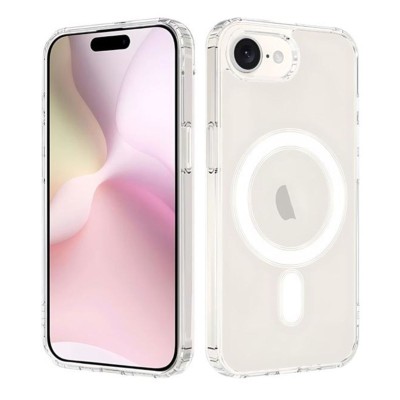 Mobilskal Stöttåligt Magsafe för iPhone 16e - Transparent