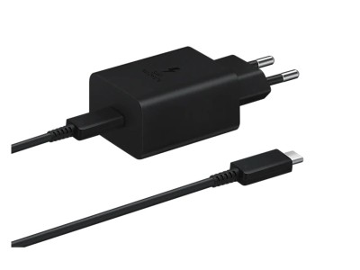 45W SAMSUNG Snabb laddare / Ström Adapter inkl. 5A Kabel Svart
