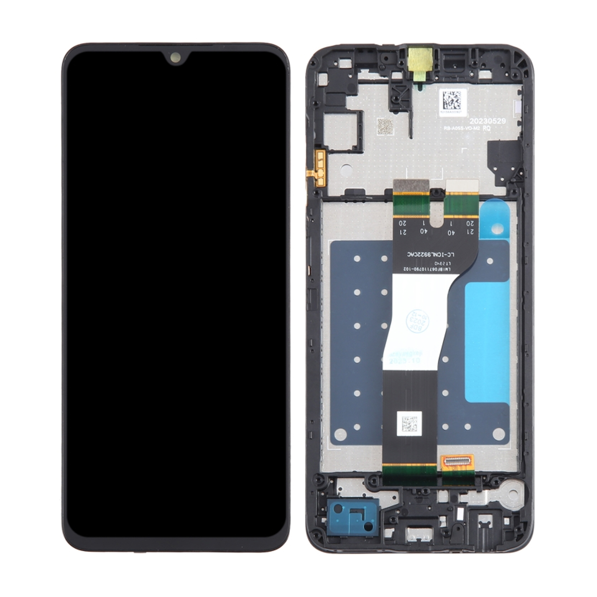 Samsung Galaxy A05s Skärm med LCD Display Original - Svart, inkl montering