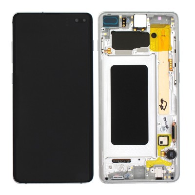 Samsung Galaxy S10 Plus (SM-G975F) Skärm Org. Silver inkl. montering