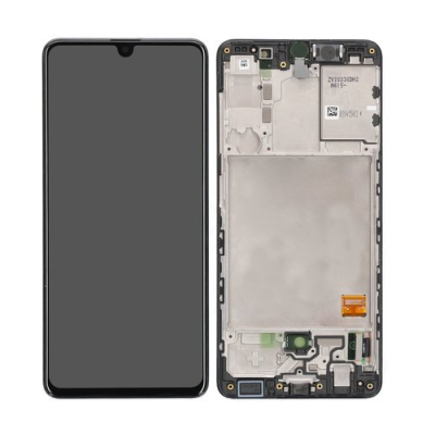 Samsung Galaxy A41 Skärm med LCD Display - Svart, inkl. montering