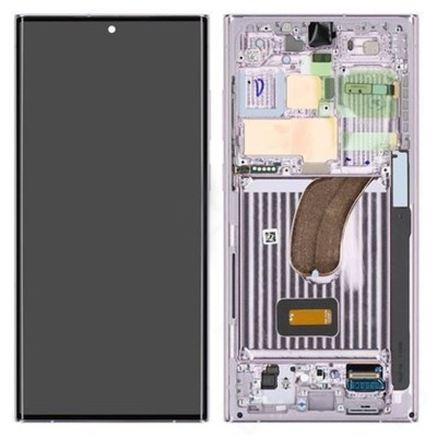 Samsung Galaxy S23 Ultra LCD-Skärm Lavendel , Ink. Montering