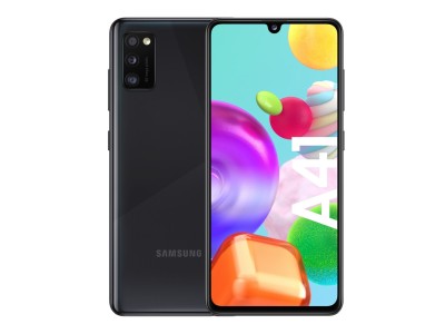 Samsung Galaxy A41, 64 GB, 6.1", 48/8/5/25 Mpixel, MicroSD, Dual SIM, Android 10 - Prism Crush Black#2