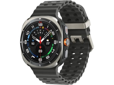 Samsung Galaxy Watch Ultra 2025, 1.5" sAMOLED, IP68, 10ATM - Titanium Silver (grått armband)