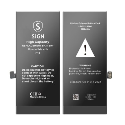iPhone 13 hög kapacitet batteri, 3530mAh - Inkl. montering