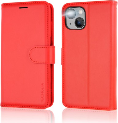 Plånboksfodral till iPhone 15 - röd#1