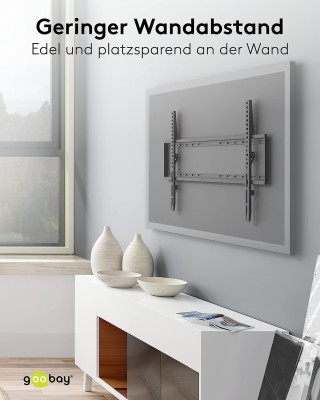 Fäste TV Platt Basic FIXED 37-70" (94-178 cm) upp till 35kg, Svart#3