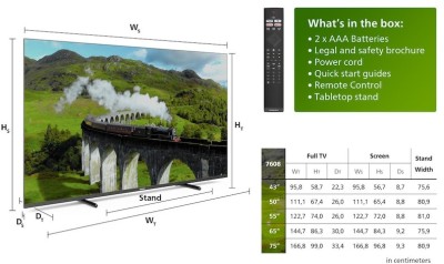43" Philips 43PUS7608/12 Smart-TV, UHD/4K, HDR10+#10