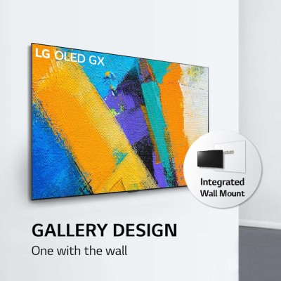 65" LG OLED65GX9LA, 3840 x 2160 pixlar, 4K Ultra HD, OLED, Smart-TV, Svart, Galleridesign med integrerat väggfäste 2020#3