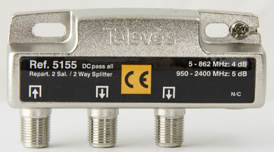 Splitter Tv, Satellit, 5-2400 mhz 5db, allxDC
