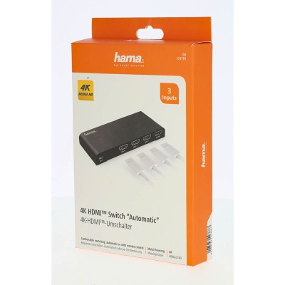 HAMA HDMI Switcher 3x1, 4K, inkl. fjärr, auto/manuell#2