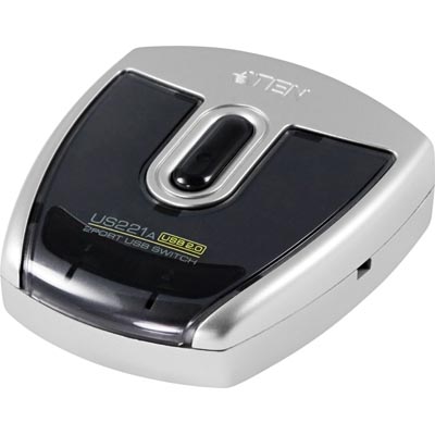 Aten USB 2.0 switch, 2 datorer till 1 enhet