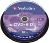 DVD+R media Verbatim Double Layer 8.5 GB 8X, 10-pack spindel