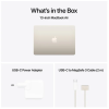 Apple MacBook Air 13.6 tum, Apple M4 10-core CPU 10-core GPU, 24 GB, 2 TB SSD, 70W strömadapter - Stjärnglans#3