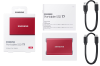 1 TB Samsung Portable SSD T7, USB-C 3.2, inkl. adapter för Typ A - Röd#4