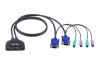 ATEN KVM Switch PS/2 2 PC > 1 Skärm#1