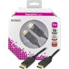 DisplayPort-kabel, DP 1.2, 4K@60Hz, Deltaco Prime, 3 meter - Svart