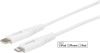 USB-C - Lightning Kabel, Ladd / Sync / MFI 2m Vit