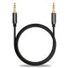 3m Ljudkabel 3,5 mm AUX Kabel Stereo Ljudkabel Rak - Svart#3
