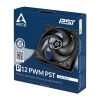 Fläkt 120 mm Arctic Cooling P12 PWM PST, 1800 rpm, 56.3 cfm - Svart#1