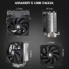 Thermalright AssassinX120 SE Black CPU-luftkylare, X120, 4 värmerör, TL-C12C-S PWM tyst CPU-kylare med S-FDB-lager, för AMD AM4/AM5 Intel 1150/1151/1200/1700#2