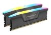 64 GB (2x32GB) DDR5-5200 Corsair Vengeance RGB CL40, AMD EXPO - Svart