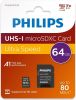 Micro SDXC-kort 64 GB klass 10 UHS-I U1 inkl. adapter 80 Mb/s#1