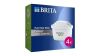 BRITA MAXTRA PRO allt-i-1 vattenfilter 4-Pack MAXTRA+, Minskar föroreningar, klor, bekämpningsmedel och kalksten för kranvatten med optimal smak