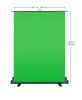 Elgato Green Screen, 148 x 180 cm roll-up-funktion, fällbart, handtag, justerbara fötter#1