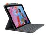 Logitech Slim Folio Keyboard Cover for iPad 10,2 tum (7:e /8:e generation), BT, Nordiskt - Grafitgrå
