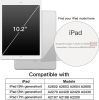 JETech Fodral för iPad 10,2" (Gen 9/8/7, 2021/2020/2019), Trifold back Cover Svart#2