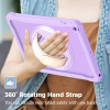 Fodral till iPad 10,2" iPad 9:e 8:e generationen 2021/2020/2019 Extra tåligt,  360 graders vridbart stöd – lila#2