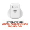 Griffin Power Block USB-C PD 20W Wall Charger - White#2
