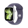 Apple Watch Series 11 GPS 46mm Silver Aluminiumboett med Purpurdimma Sportband - M/L