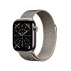 Apple Watch Series 11 GPS + Cellular 42mm Naturlig Titanboett med Naturlig Milanesisk loop