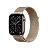 Apple Watch Series 11 GPS + Cellular 42mm Guld Titanboett med Guld Milanesisk loop