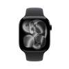 Apple Watch Series 11 GPS + Cellular 46mm Gagatsvart Aluminiumboett med Svart Sportband - M/L#2