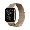 Apple Watch Series 11 GPS + Cellular 46mm Guld Titanboett med Guld Milanesisk loop - S/M