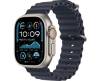 Apple Watch Ultra 2 GPS + Cellular 49mm Naturlig Titanboett med Marin Havsband