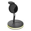 Deltaco 3-i-1 Magnetisk Trådlös Laddare, Telefon/tws/klocka, Led-ljus - Laddare#1