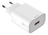 Deltaco USB wall charger, 1x USB-A, fast charging 18 W - Vit#1