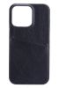 Skal ONSALA iPhone 13 Pro, konstläder, med kortfack - Svart