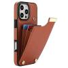 Plånboksfodral Taltech iPhone 16 Pro Wallet med plånbok i PU-läder - Brun